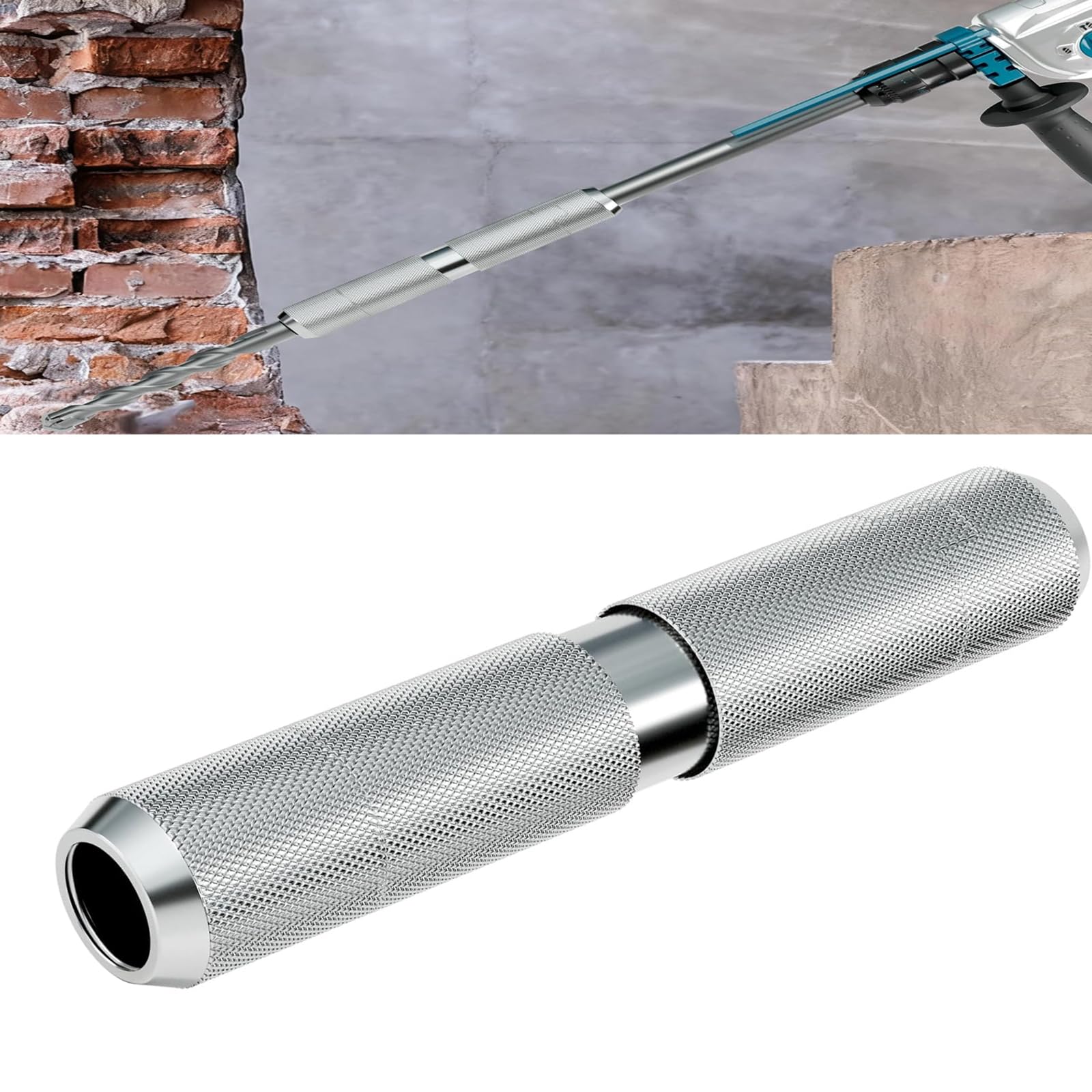 Adattatore SDS Max a SDS Max, Prolunga SDS Connettore per Prolunga di Foratura 190 mm per Prolungare la Lunghezza di Lavoro Delle Punte Connettore per Martelli Demolitori e Utensili