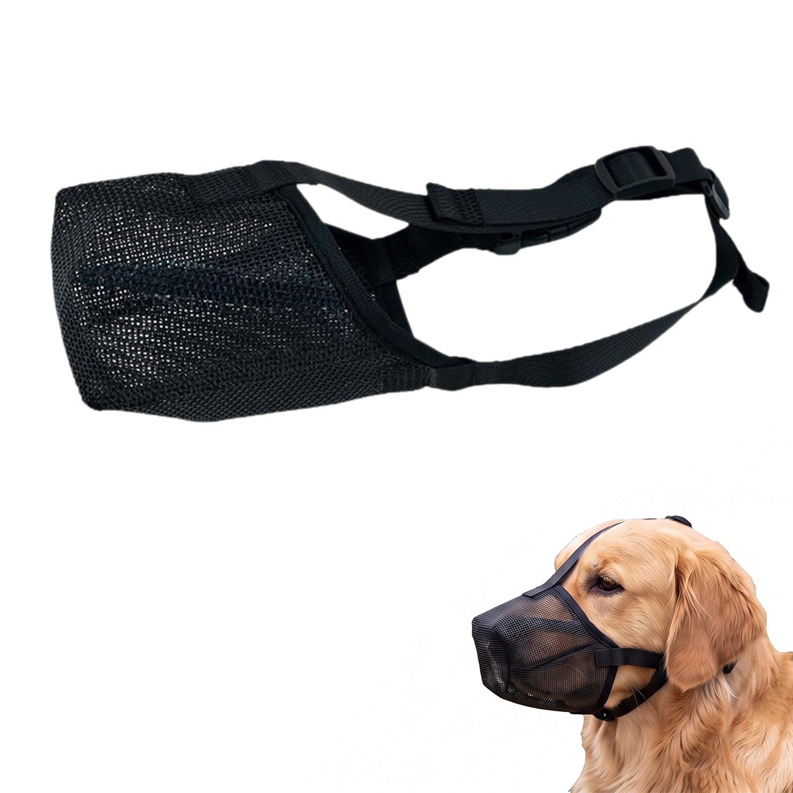 Awubsd Dog Muzzle for Medium Large Dogs, Soft Dog Muzzle (XL)