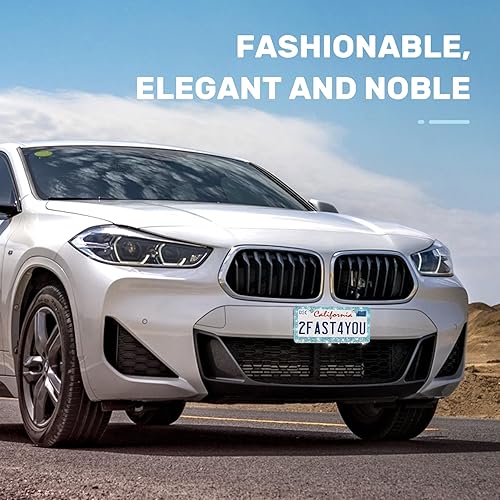 Vista 58 de Paquete de 2 marcos brillantes para matrícula, cubierta de matrícula de automóvil con diamantes de imitación brillantes para mujer, accesorios