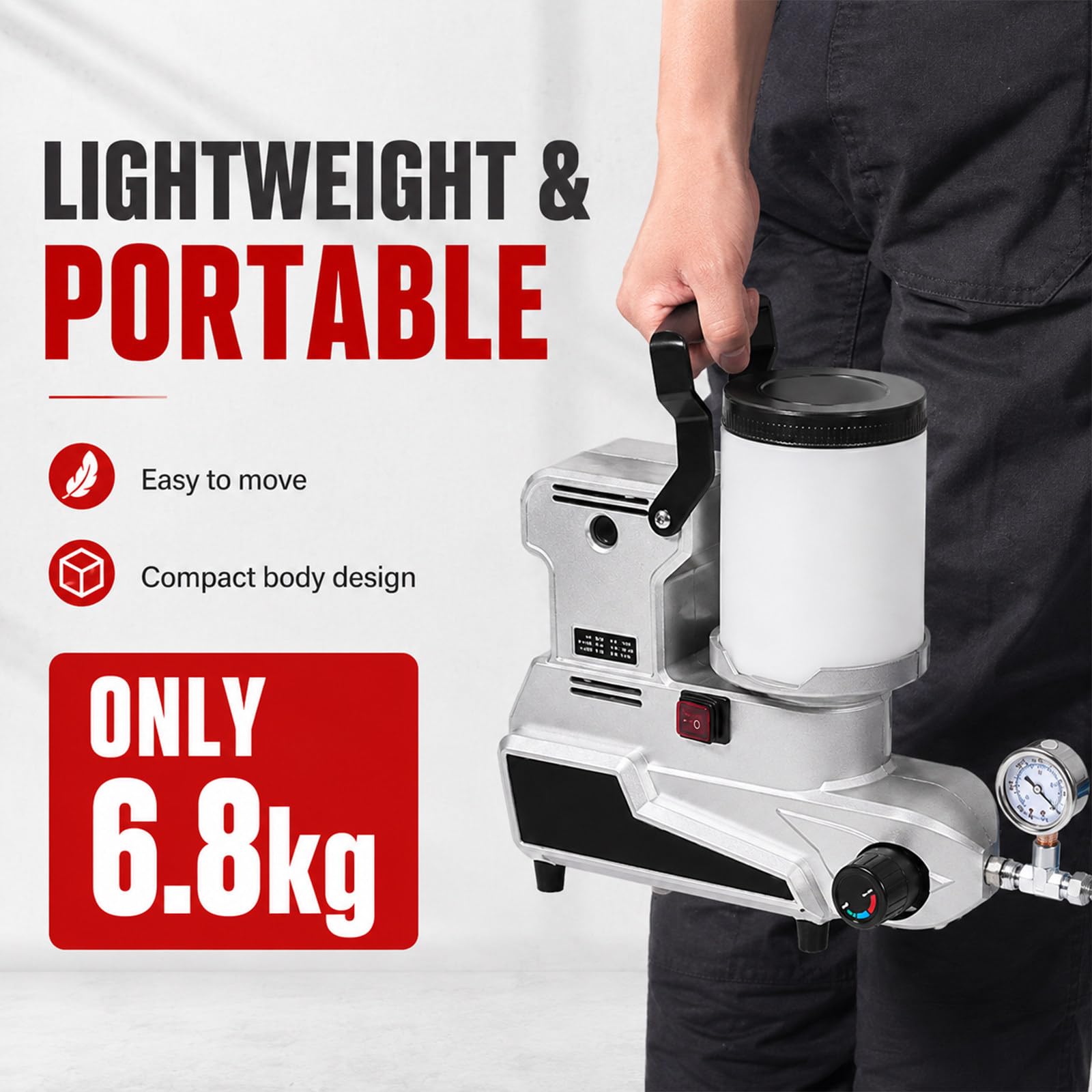 Agregat Malarski Airless 1600W, 2,5 L/min, Wąż 5m & Dysza 517