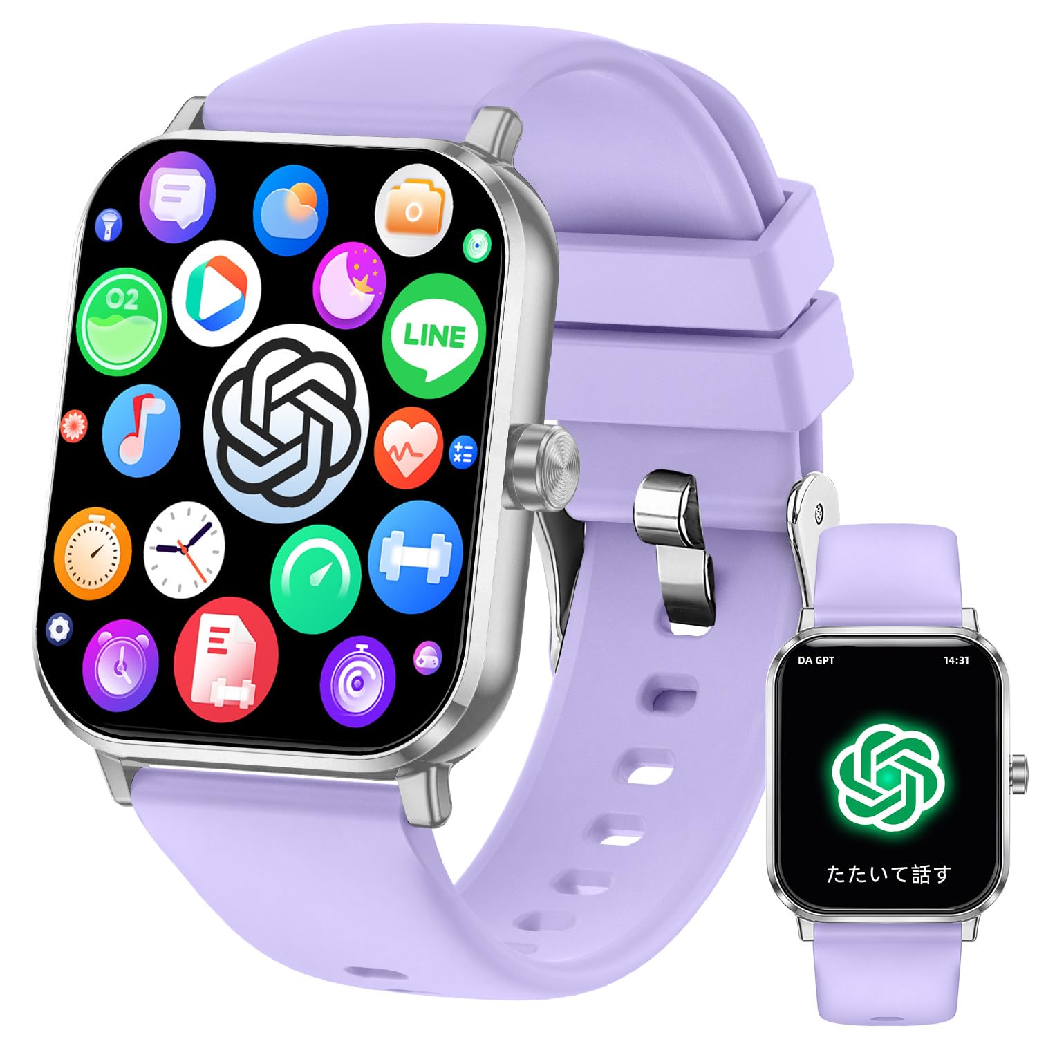 【新品】スマートウォッチ【未使用】 2026究極新設計】スマートウォッチ 1.85インチ超大画面 丸型 軍用規格