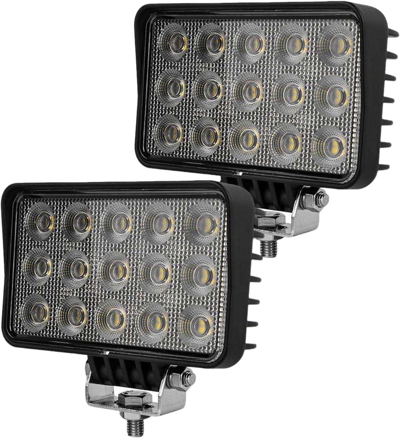 64W Led Truck Lights, 2Pcs 5600 Lumen LED Flood Light, IP68 Waterproof Automotive Work Lights for Truck, Pickup, UTV, ATV, 12V/24V