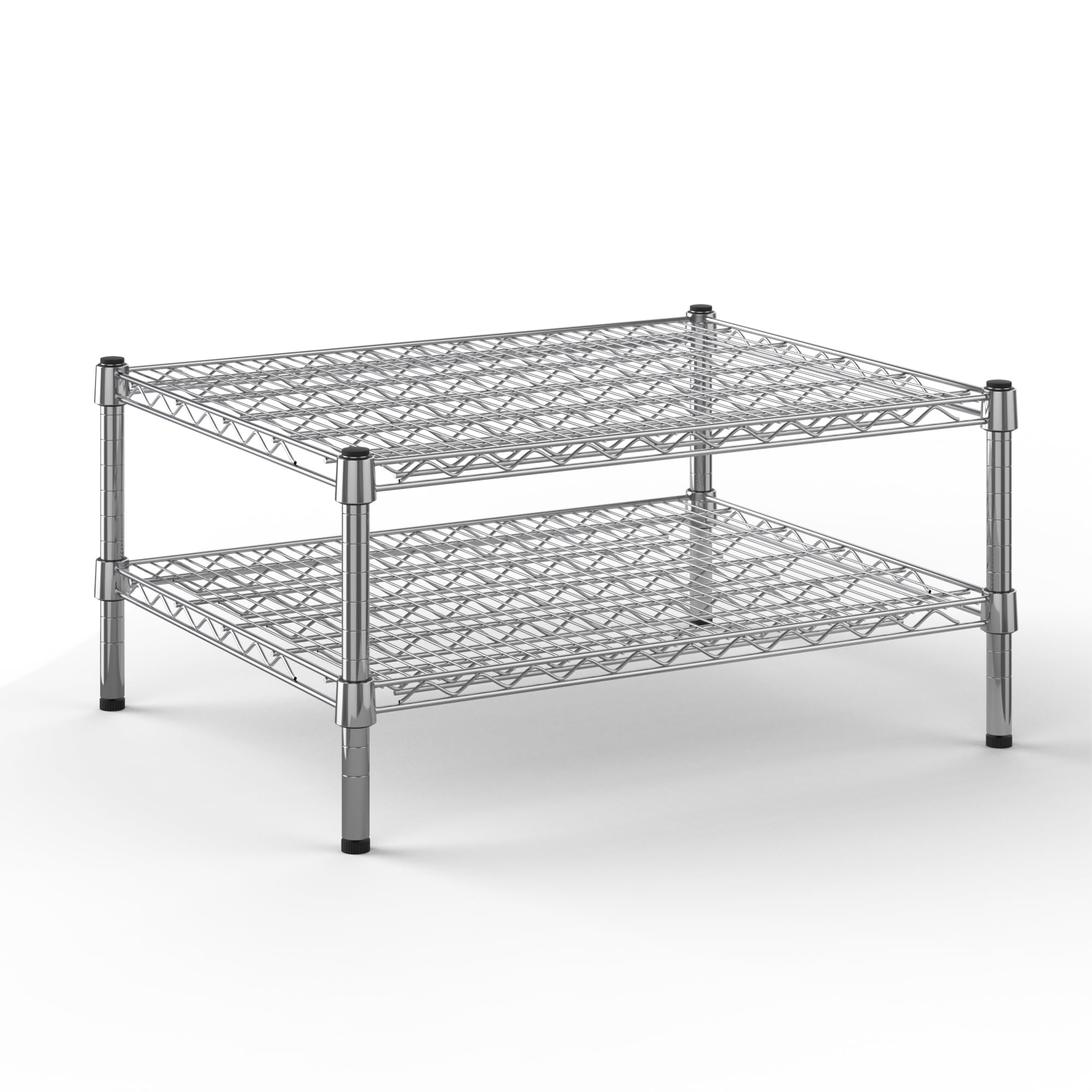 24" Deep x 30" Wide x 14" Height Wire Shelving Kit | 2-Tier | NSF Commercial Storage Rack Unit