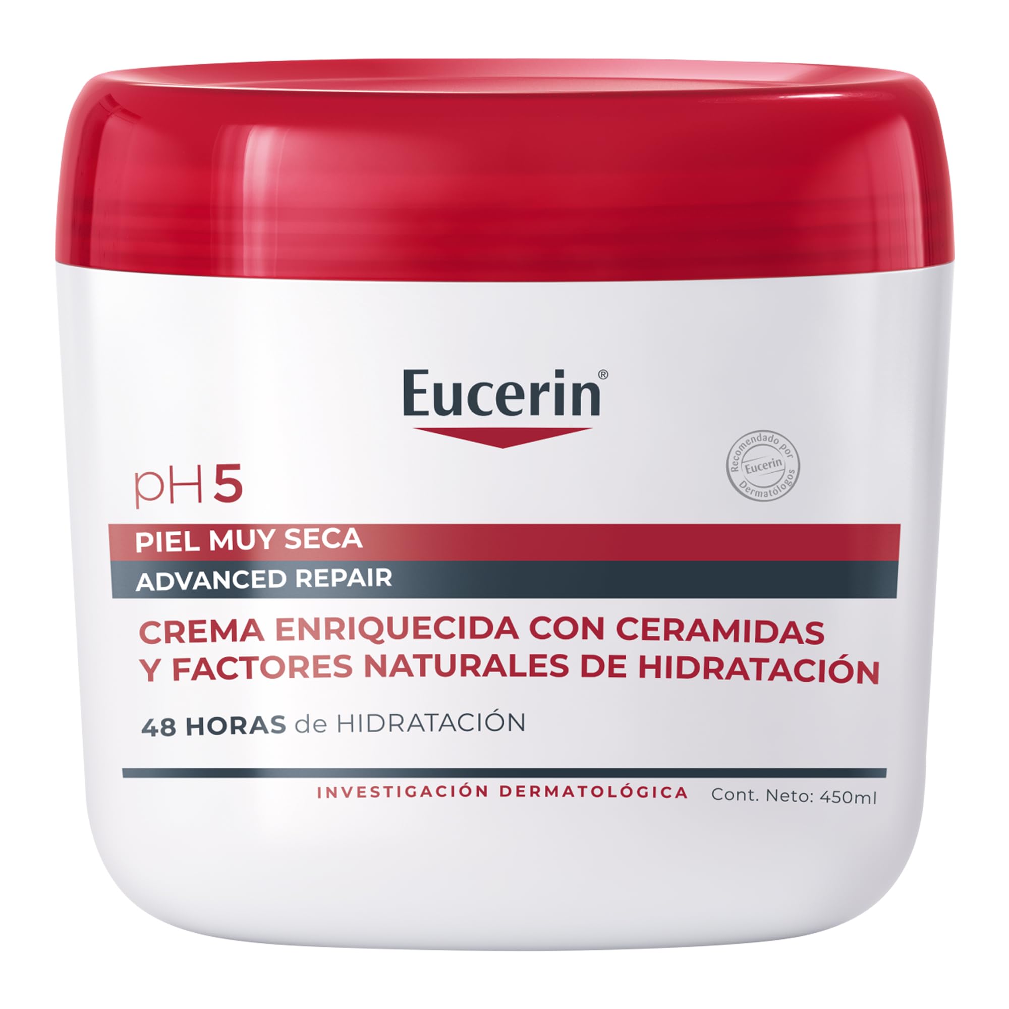 Imagen del producto: EUCERIN PH5 Advanced Repair Crema Corporal para Piel Muy Seca 450ml Enriquecida con Ceramidas y Factores Naturales de Hidratación
