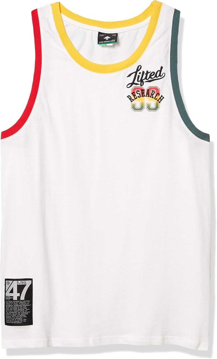 Amazon.com: LRG Lifted Research Group Men's Strictly Roots Rasta Tank ...