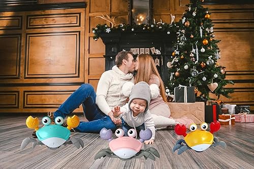 Miniatura 12 de Crawling Crab - Juguete para bebé, criaturas fantásticas, juguetes sensoriales para bebés de 3, 4, 5, 6, 7, 8, 9, 10, 11, 12, bebés, niños, niñas