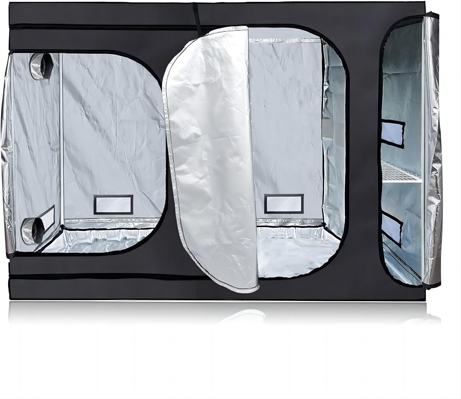 BestMart 108''x48''x80'' Indoor Grow Tent Kit 2-in-1 Indoor Plants Growing Dark Room Non Toxic Hut for Hydroponic Greenhouse(108''x48''x80'' Tent)