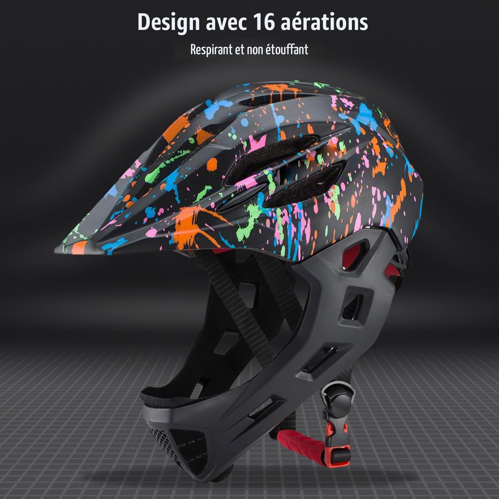 Casques de vélo pour Enfants, réglables et Respirants, Casques de vélo intégraux légers pour Tout-Petits avec éclairage LED