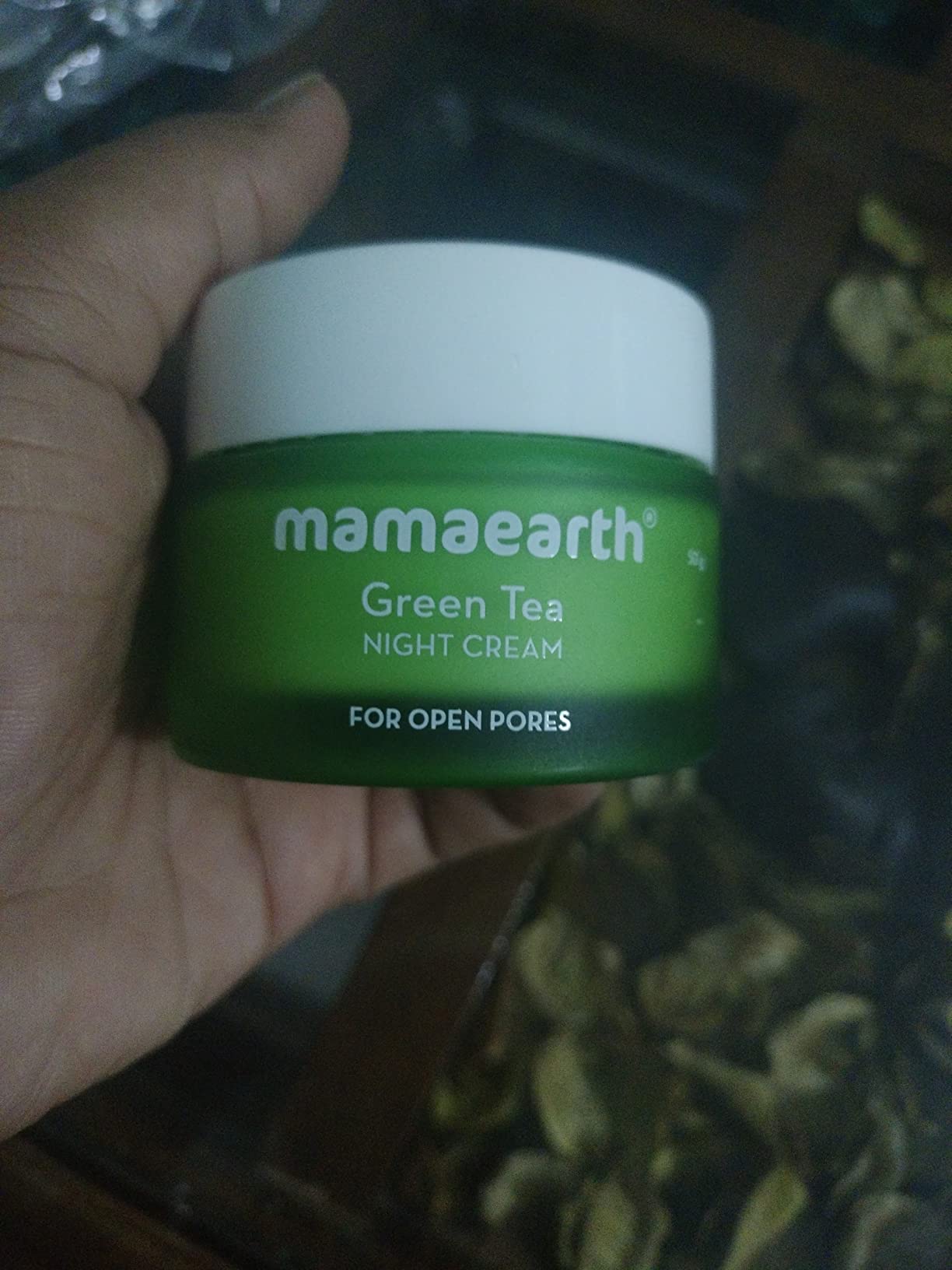 Mamaearth Green Tea Night Cream With Green Tea & Collagen For Open