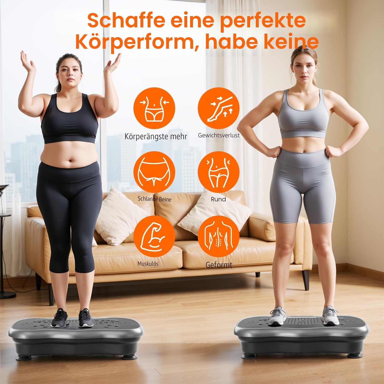 Vibration Plate Exercise Machine，Vibration Plate Fitness Platform Exercise Machine 10 Modes Full Body Workout Vibrating Fitness Platform Weight Loss Women Men Shaping Wellness Home Gym Equipment