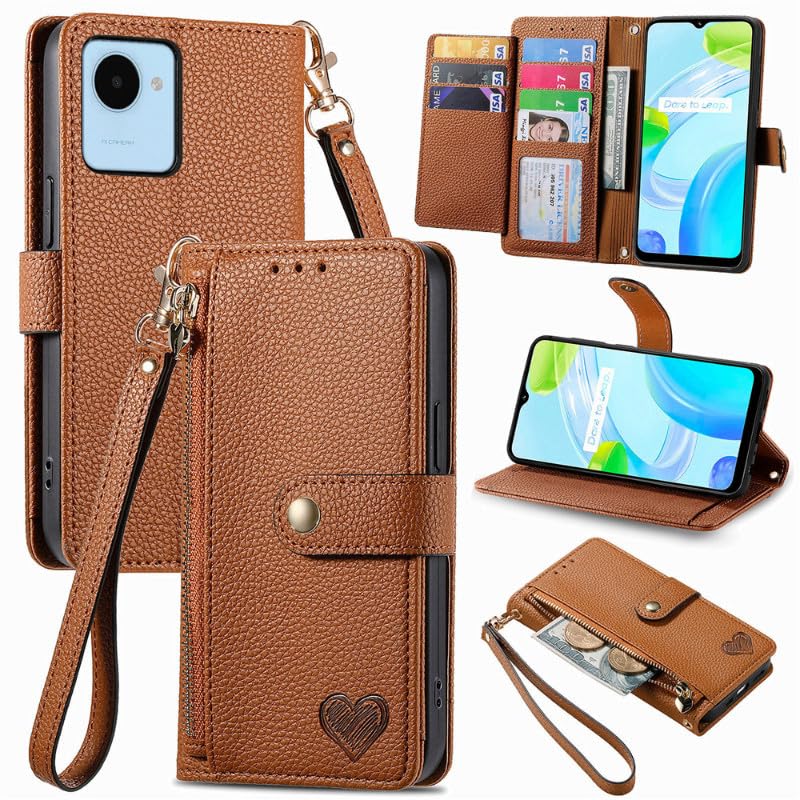 Housse Oppo A60 5G rabat magnétique antichoc et rangement cuir