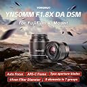 YONGNUO YN50MM F1.8X Lens, Auto Focus Standard Prime Lens APS-C for Fujifilm X-Mount Mirrorless Cameras gallery image