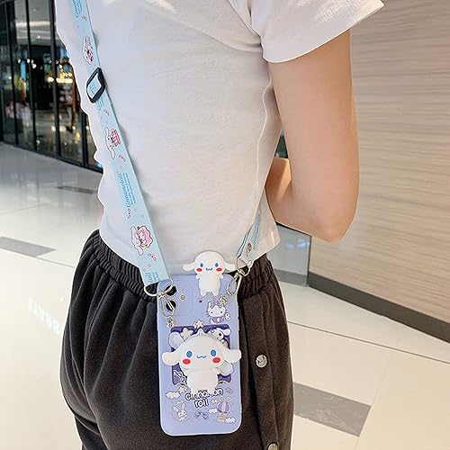 Miniatura 3 de Funda protectora de silicona Kawaii para Samsung Galaxy S22 con soporte plegable de agarre para dedos de dibujos animados para mujeres y niñas