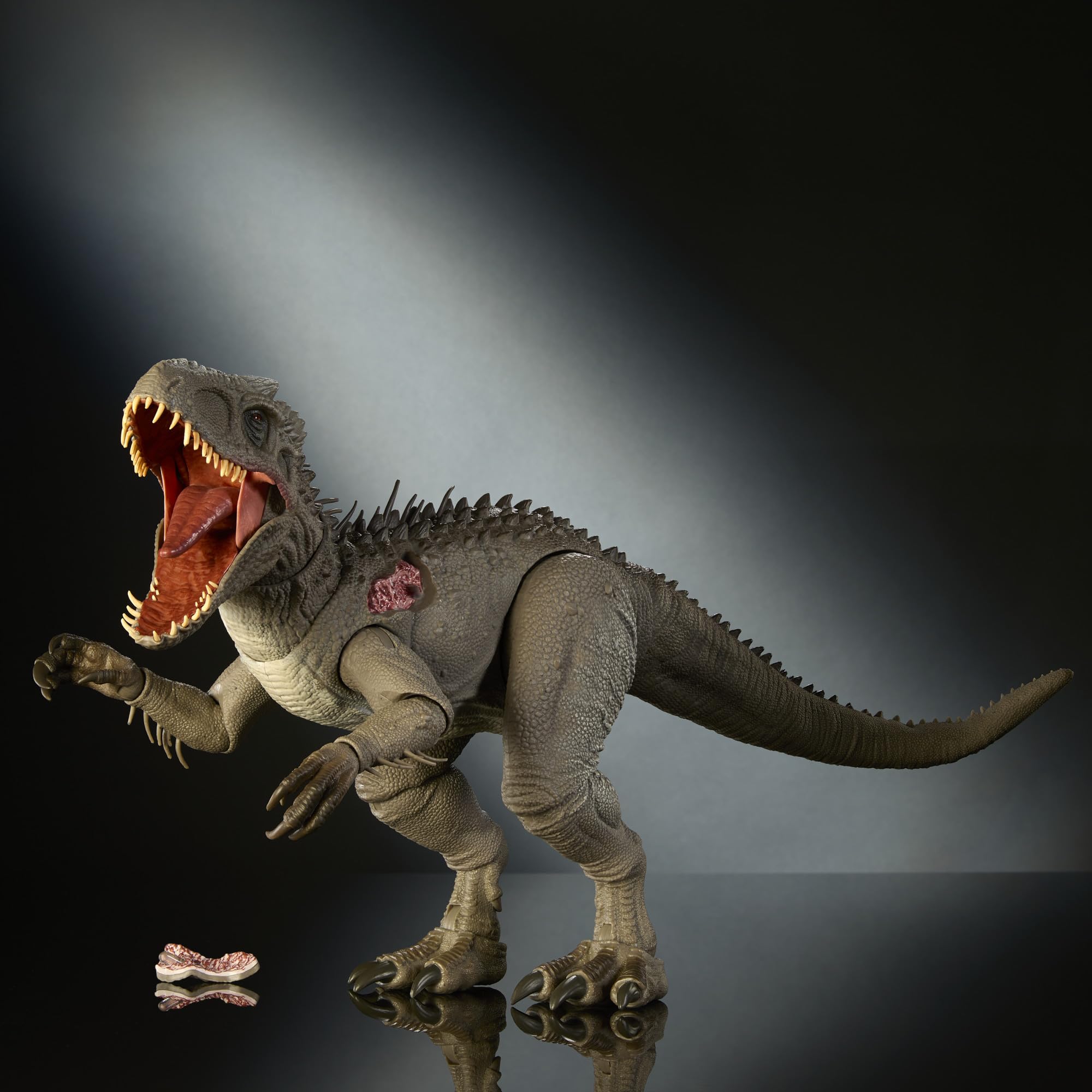 Mattel Jurassic World Hammond Collection - Indominus Rex, dinosauro articolato di 66 cm ispirato al film, con artigli intercambiabili inclusi e impianto di localizzazione, 8+ anni, JKG98