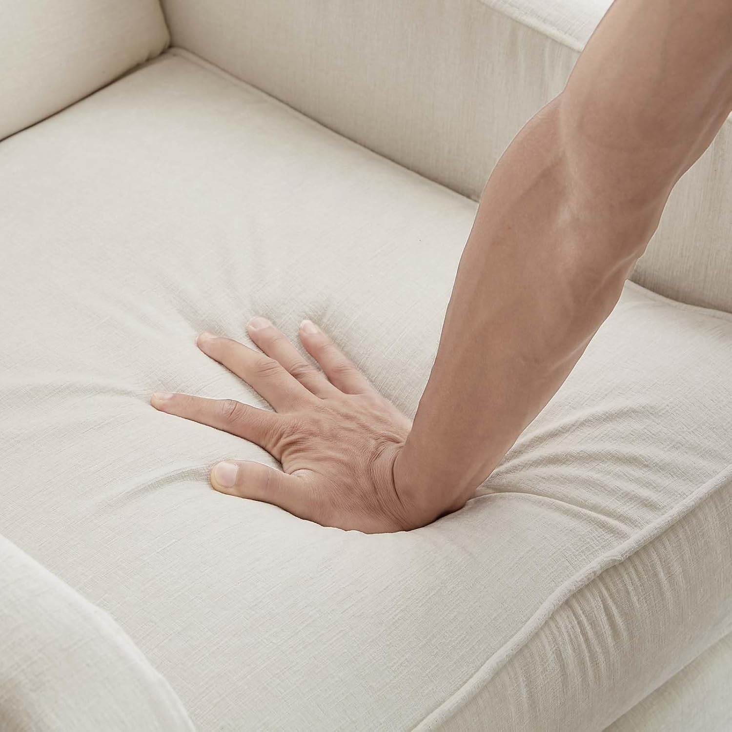 Nursery Glider Recliner Chair for Adults, Modern Swivel Rocker Recliners with Footrest, Comfy Chenille Rocking Chair Nursery for Living Room, Bedroom, Beige