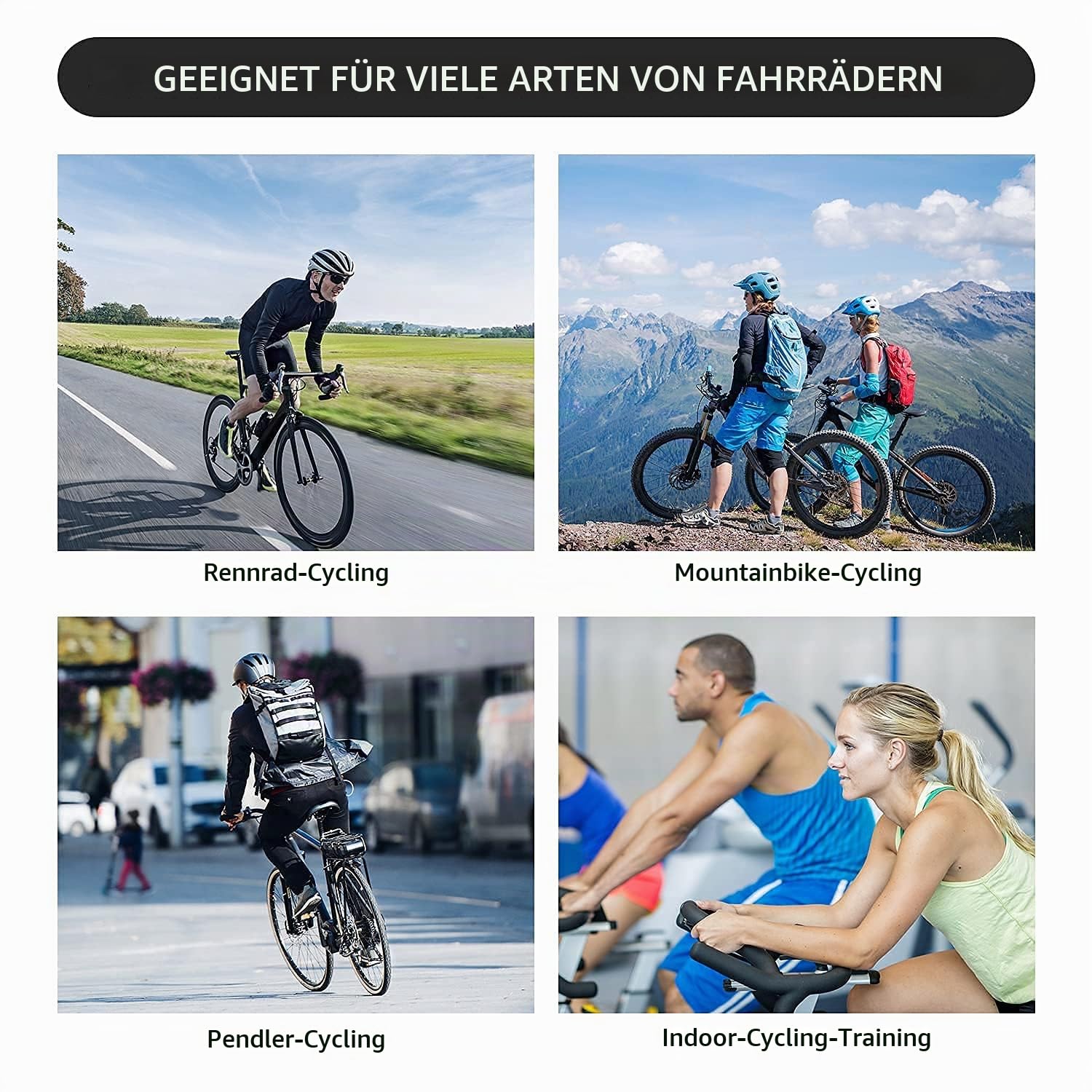 KOOTU Klickpedale 9/16 Universal Klickpedal Pedale Verriegelungspedale Sets für Rennrad Mountainbike Radfahren