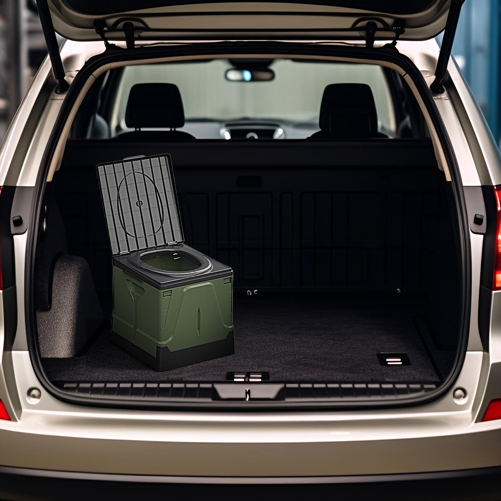 Inodoro Portátil Para Autocaravana Portátil Telescópico 181 kg De Carga | Orinal de Viaje Portátil para Coche para el de Adultos y Niños en Camping, Senderismo, Coche, y Playa