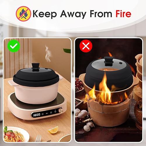 Miniatura 5 de Cubierta de salpicaduras de microondas para alimentos, cubierta plegable de vidrio para microondas, protector de salpicaduras de silicona, apto para