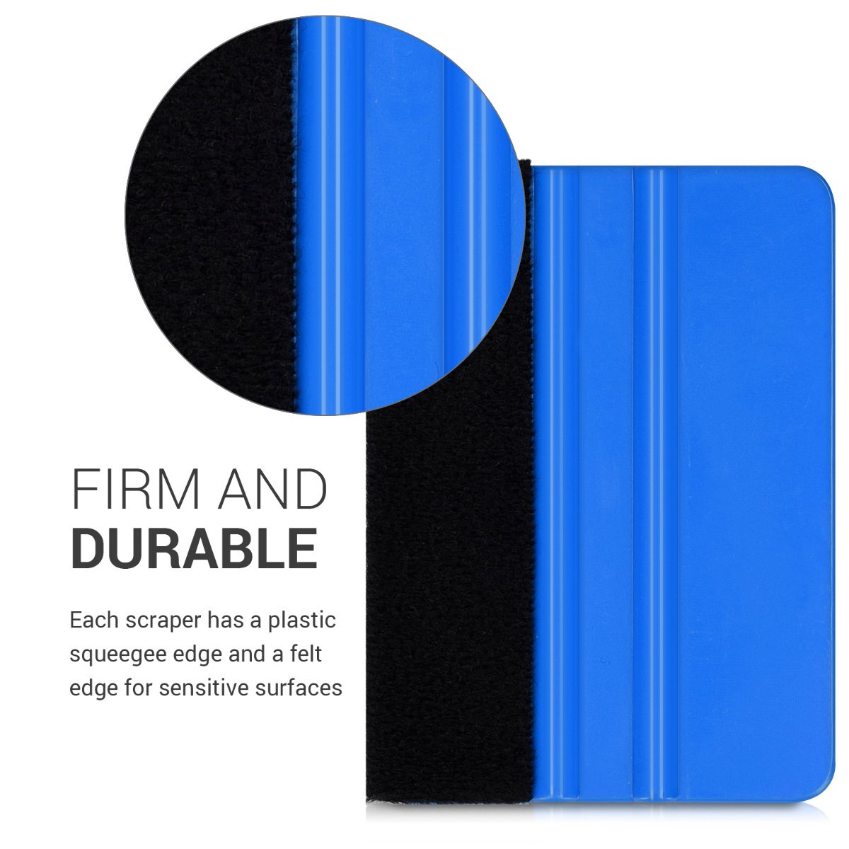 Spatola Per Pellicole Luxshield - Bordo In Alcantara, 7.5x5.5 Cm
