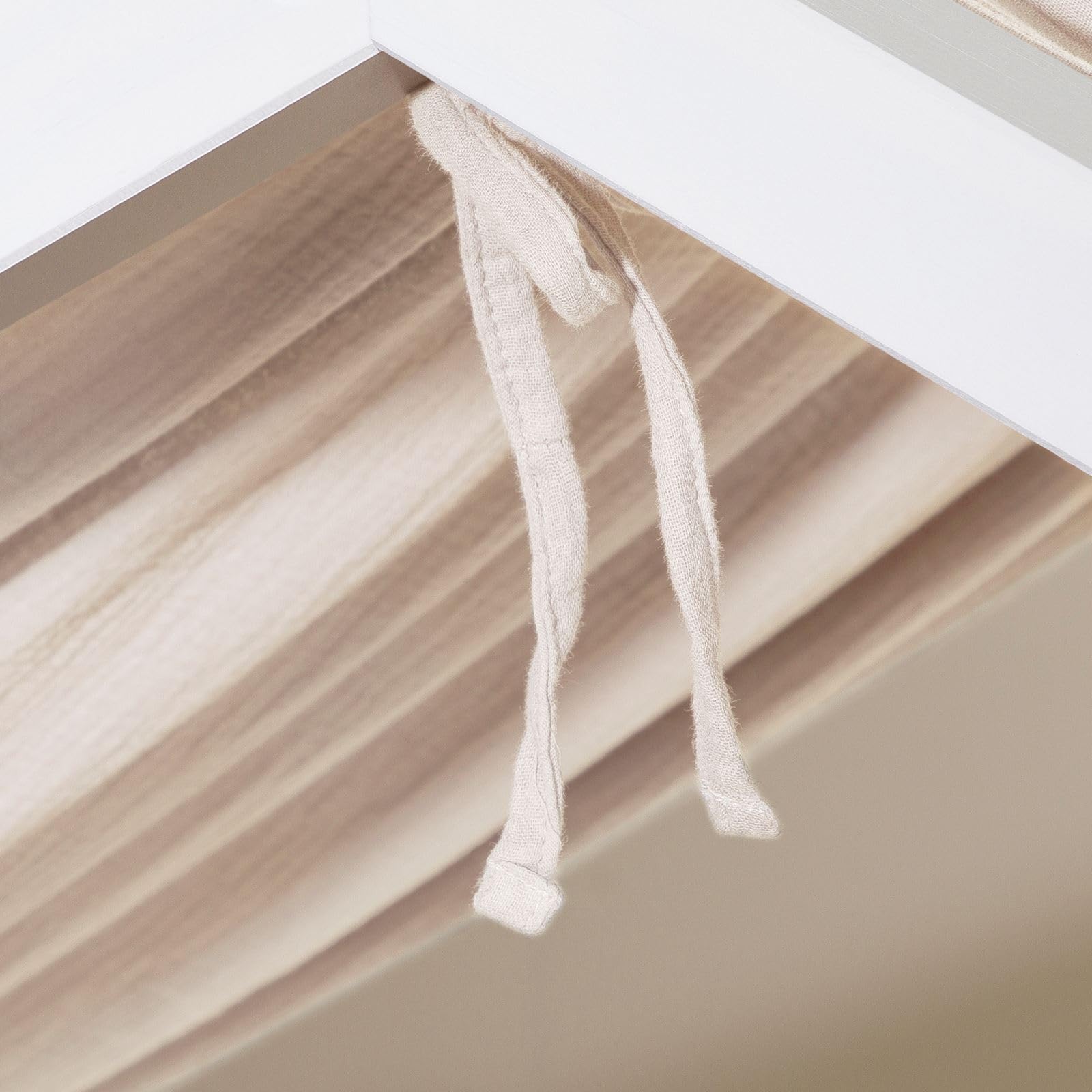 Rideau - Vent du Sud - 100% Mousseline de coton - Beige coquille - Maison - 74.90