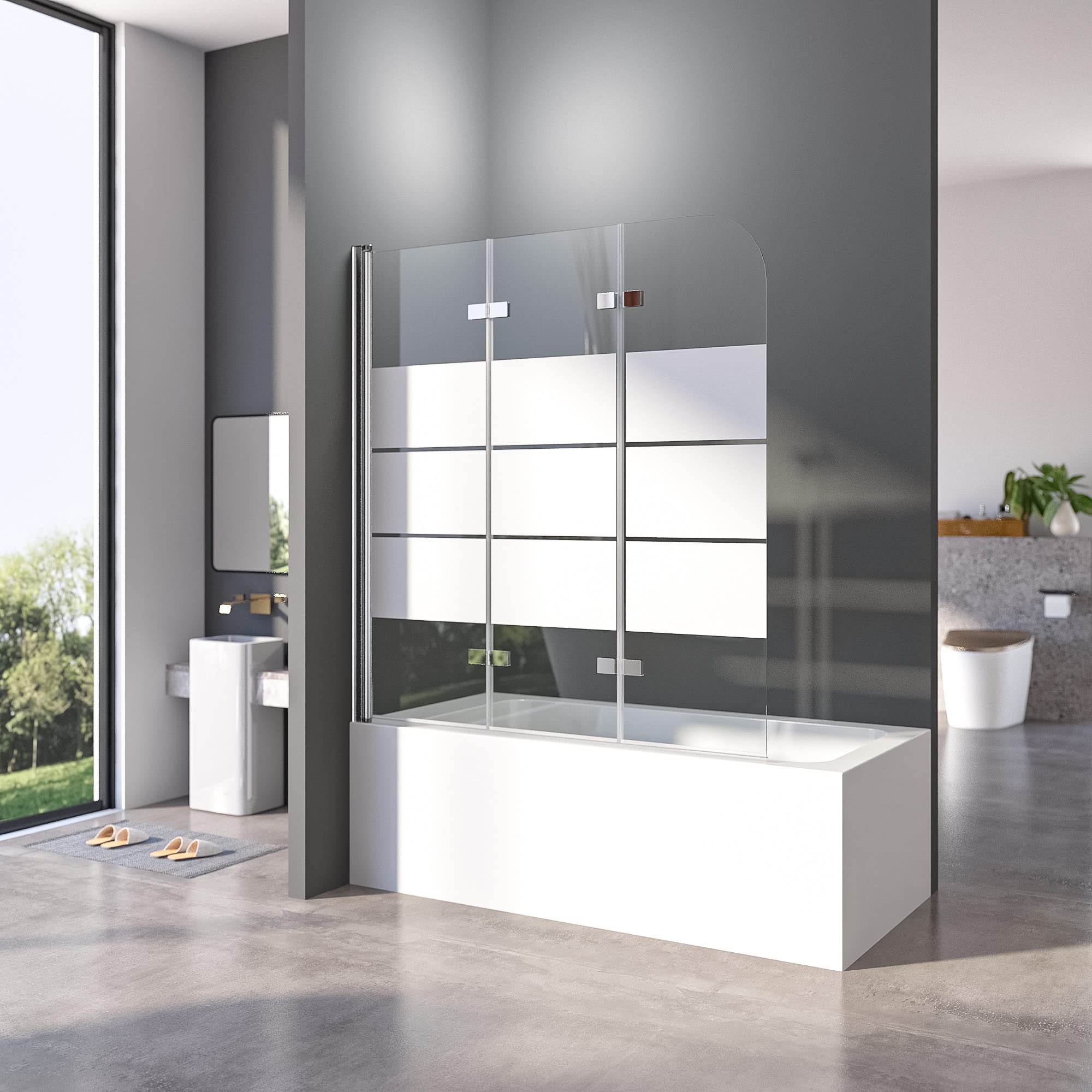 Duschwand Badewanne Faltbar
