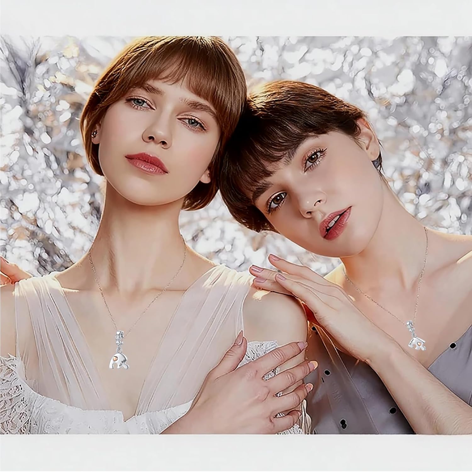 3PCs Mother Daughter Son Soster Grandma Charm Set Matching Puzzle Heart Bead Compatible with Pandora Bracelet Women - Image 6