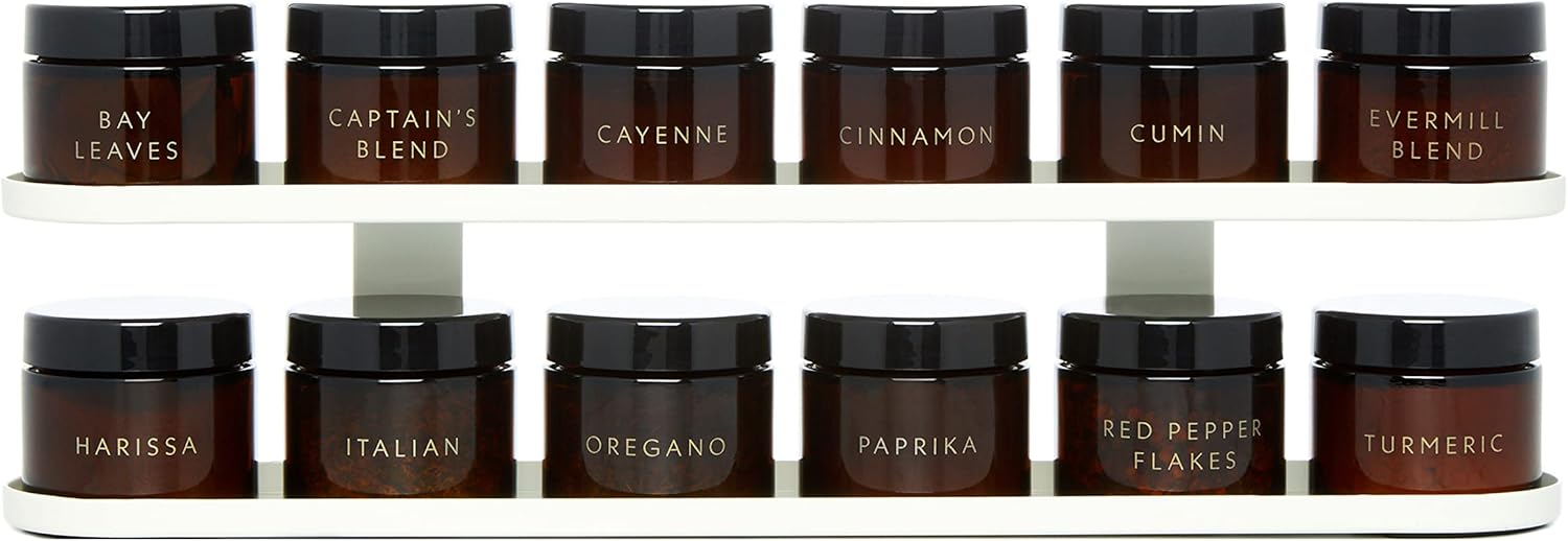 Evermill Counter Top Spice Rack Organizer with Organic