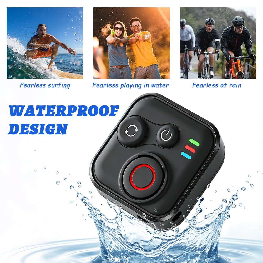 Bluetooth Telecomando per GoPro Hero 13/12/11 Insta360 X3/X4/X5/Ace Pro 2/Ace Pro/GO3S/GO3/IOS/Android,Telecomando Bluetooth con Cinturino da Polso e Cavo di Ricarica USB,Senza Fili Telecomando