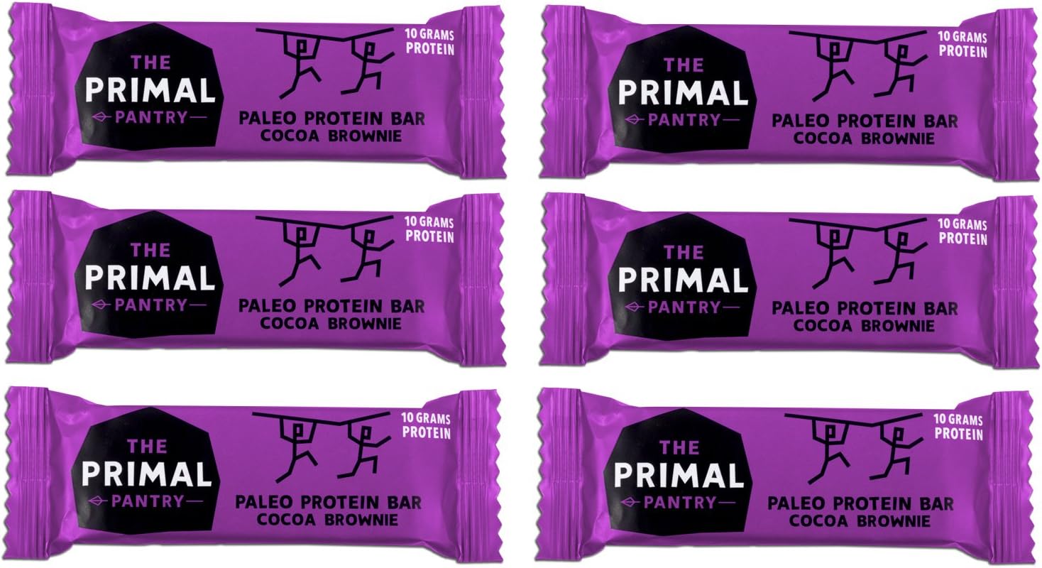 Primal Pantry - Raw Paleo Protein Bar - Cocoa Brownie - 6 bars