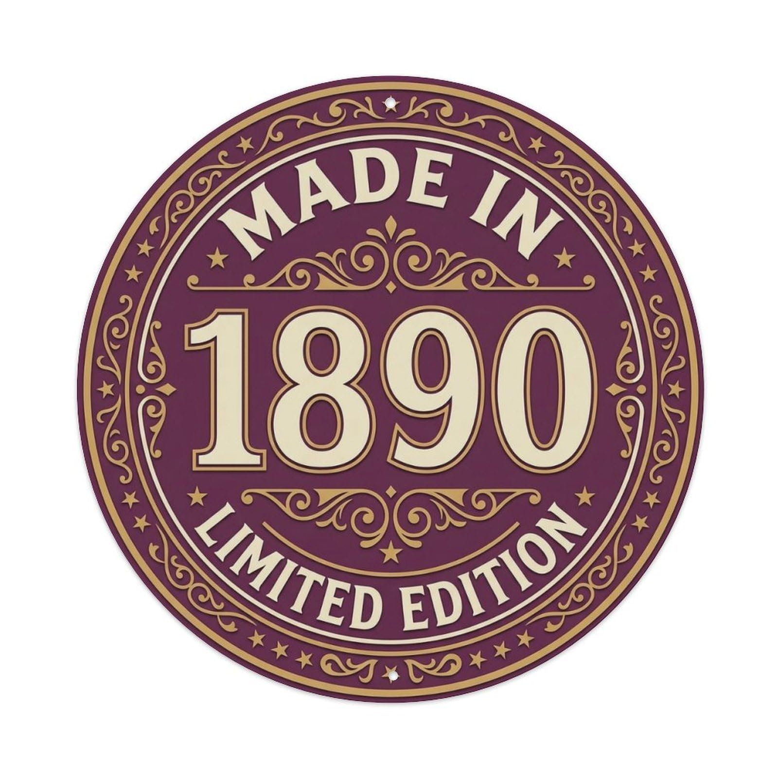 Okahys 8X8inch(20X20cm) Made In 1890 Limited Edition Metal Tin Sign