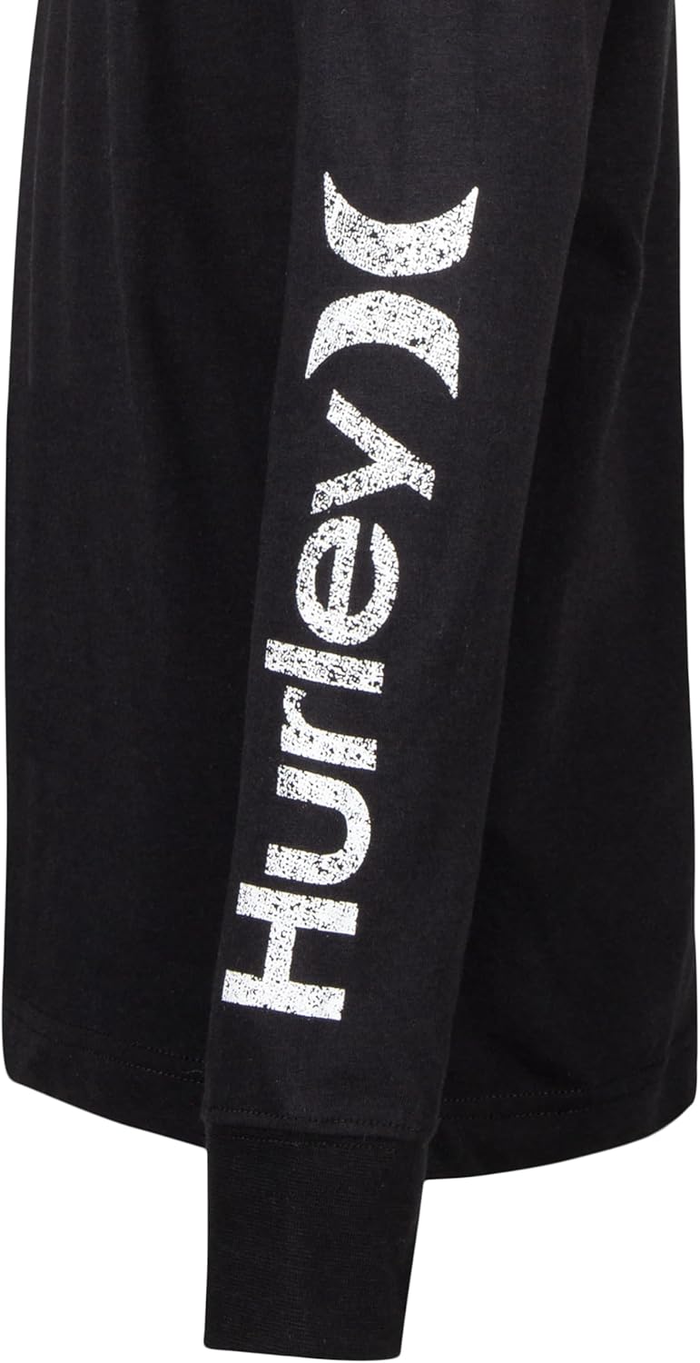Hurley boys Long Sleeve Hooded Graphic T-shirt - Image 4
