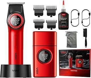 VGR V-977 & V-377 Professional Barber Series Trimmer & Shaver Combo | 9000 RPM Motor, 21-Speed Control, 300-Minute Runtim... Price In India