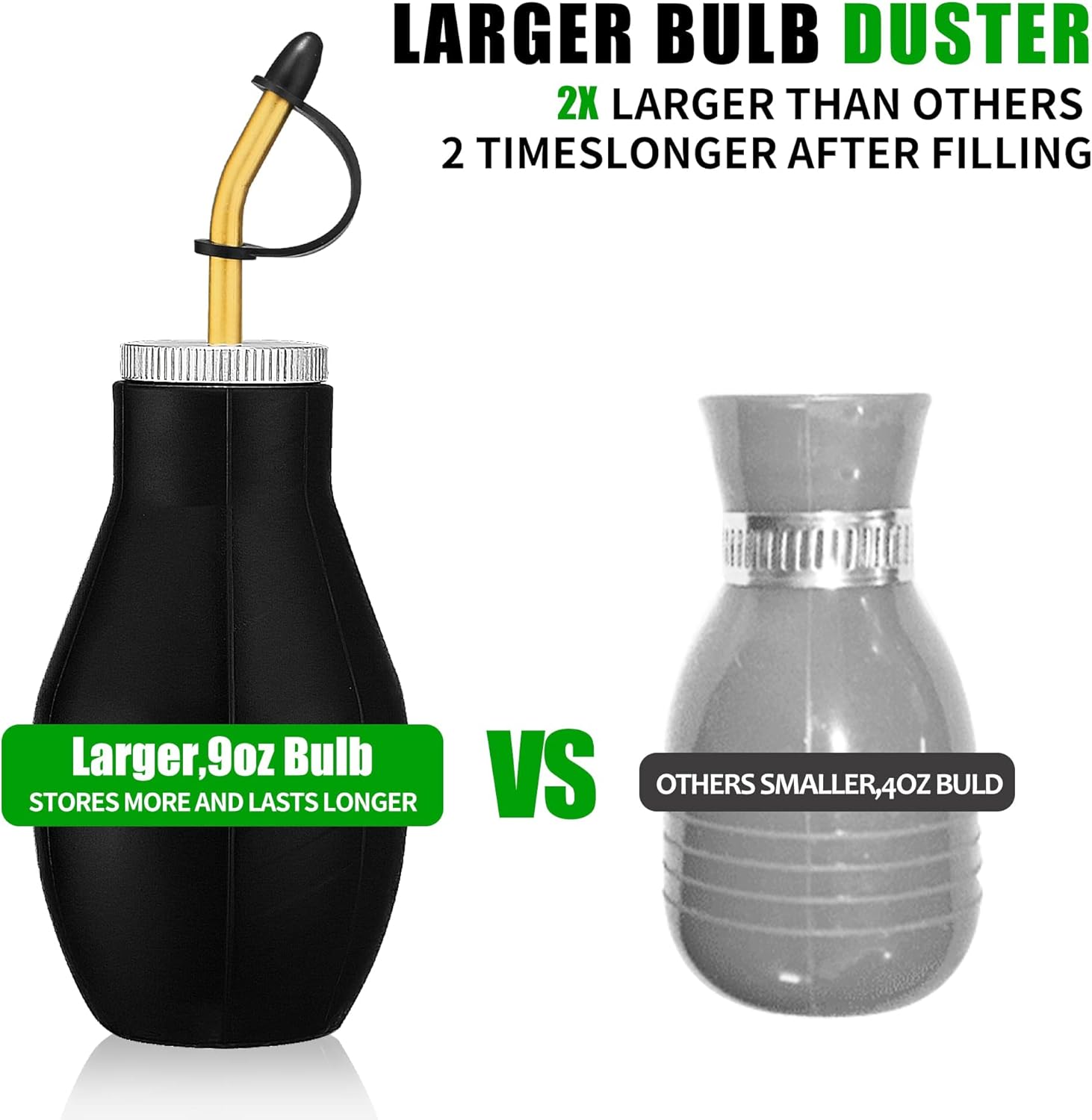 Bulb Duster Sprayer Insect Buster – Handheld, Extendable Applicator
