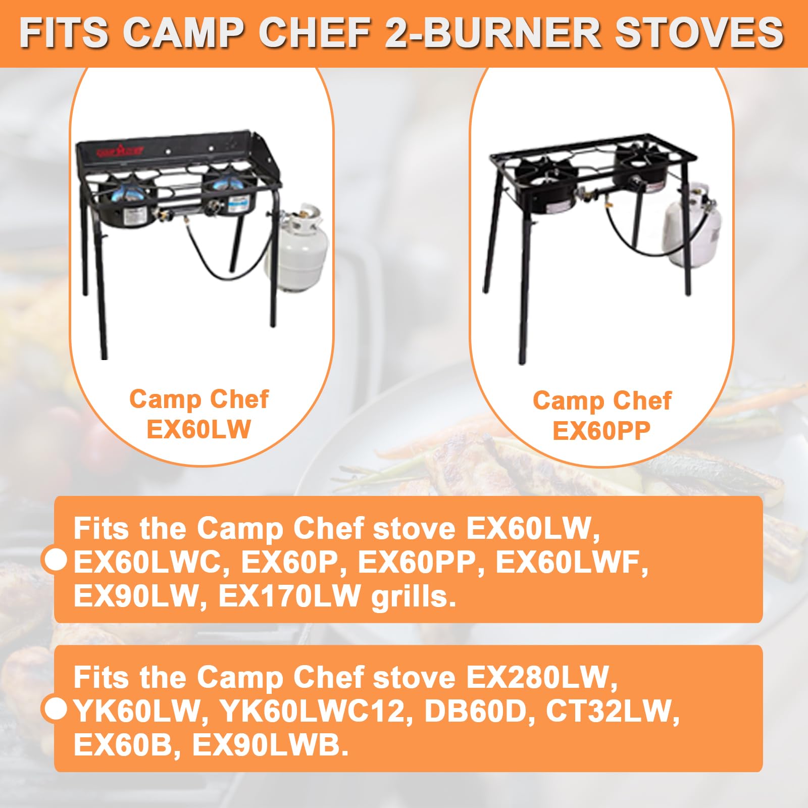 Amazon.com: PETKAO Folding Side Shelves for Camp Chef Two Burner