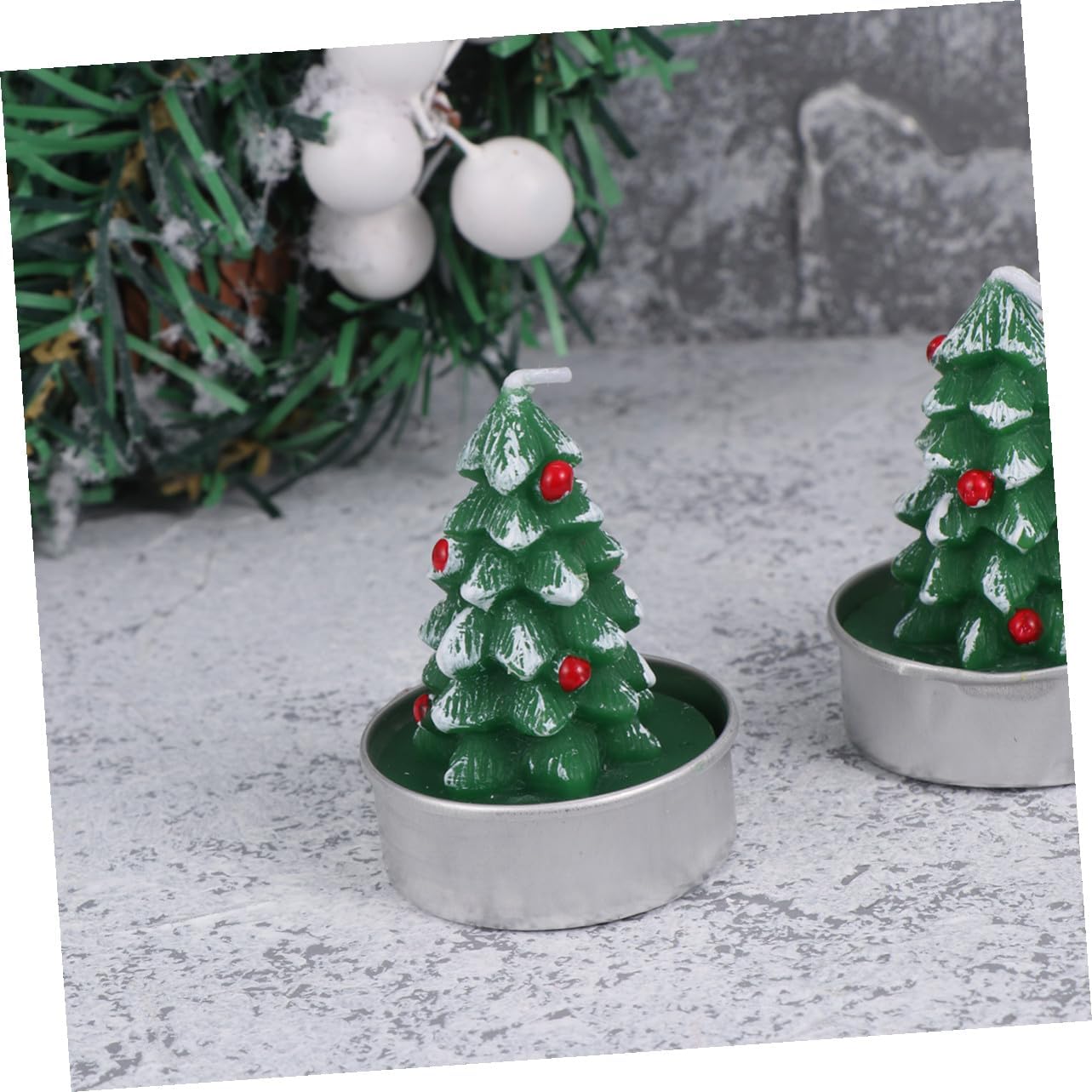 Christmas Cake Decoration Party Candle, Paraffin