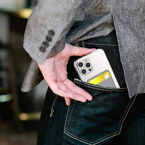 Miniatura 5 de Tarjetero para la parte posterior del teléfono para MagSafe cartera magnética de silicona compatible con iPhone1514131212 Pro12 Mini 12 Pro Max