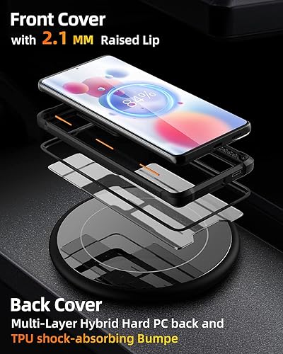 Miniatura 6 de ArmadilloTek CaseBorne R - Funda compatible con Samsung Galaxy S21 Ultra 5G, transparente a prueba de golpes, grado militar, probada en caídas de 12