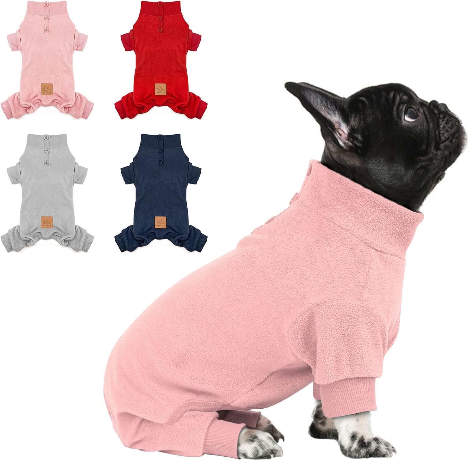 cyeollo Dog Pajamas Fleece Dog Pjs Thermal Dog Onesie
