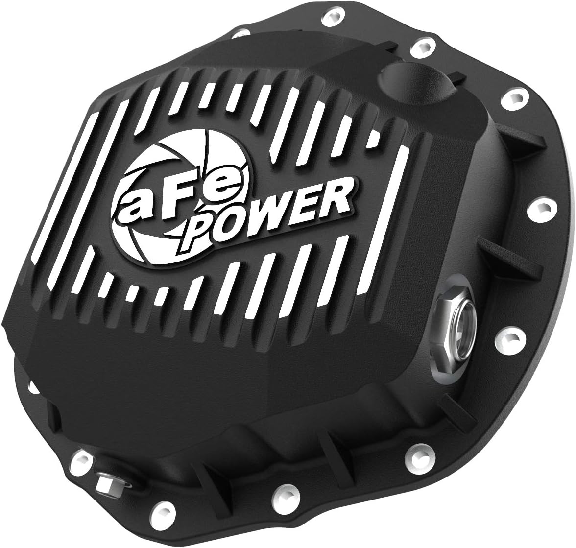 aFe POWER Pro Series Rear Differential Cover Black w/Machined Fins - #46-71150B - RAM Trucks 19-25 L6/V8 (AAM 11.5/11.8/12.0-14)
