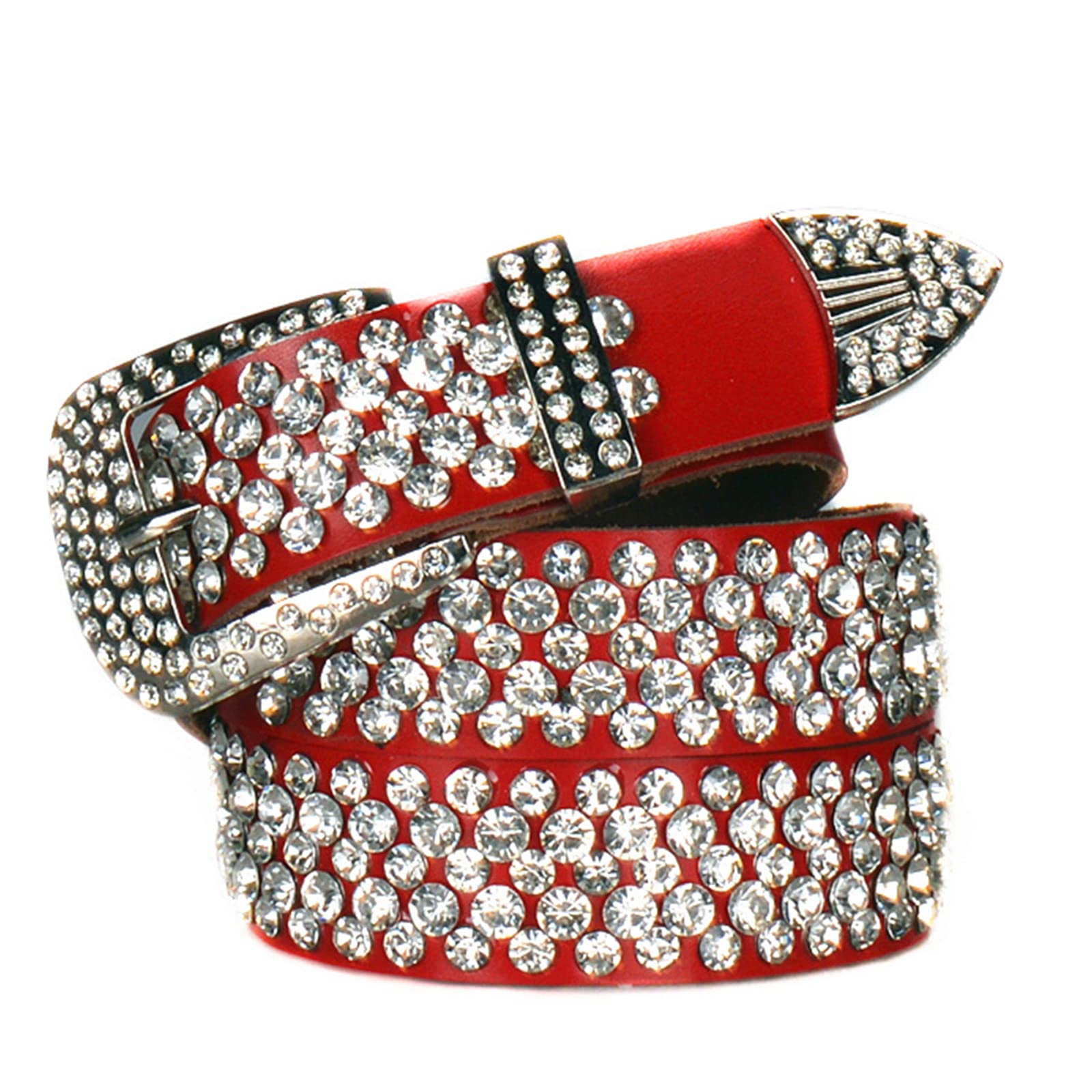 appuivbt Rhinestones Belt for Jeans Glitter Crystal Belt Western Cowgirls Belt Wide Waistband for Dress
