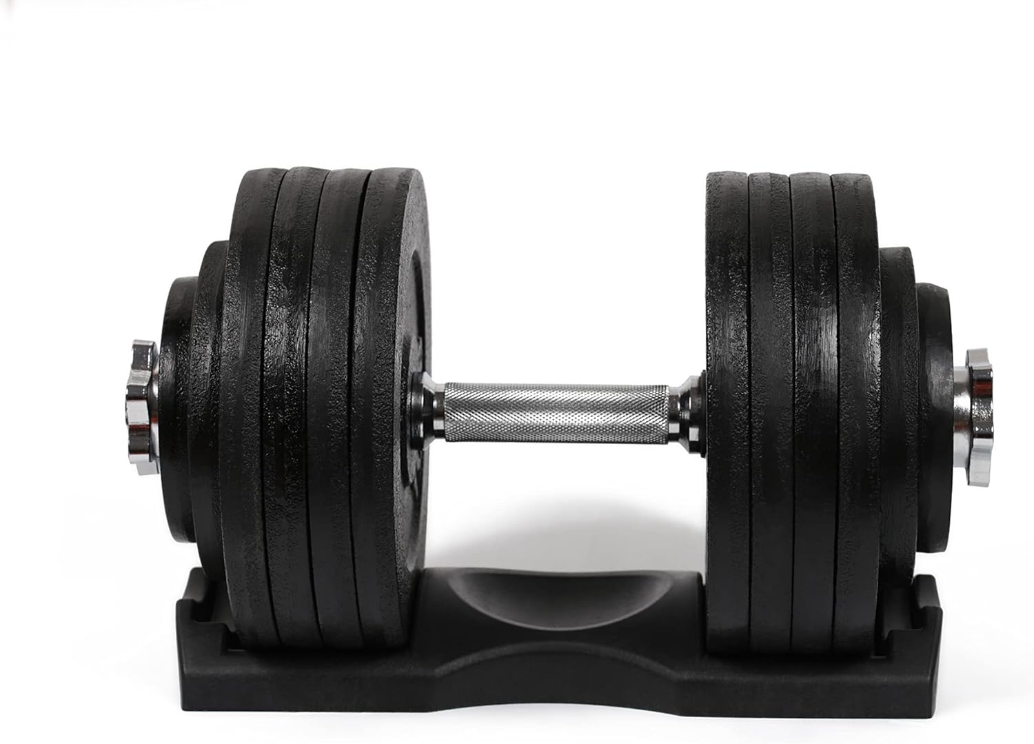 Starring 105-200 Lbs adjustable dumbbells (200 LBS Black with Trays)