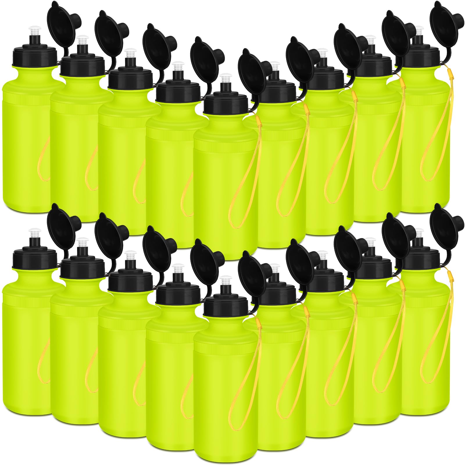 Zubebe 36 Pcs Sports Water Bottles Bulk Squeeze Reusable Bpa-free Plastic Water Bottles End of the Year Gifts Summer Gifts for Students Travel Hiking