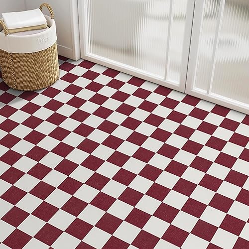 Miniatura 10 de Azulejos de vinilo impermeables para despegar y pegar, para baño, autoadhesivo, duradero, súper fácil de usar (11.8 x 11.8 pulgadas)