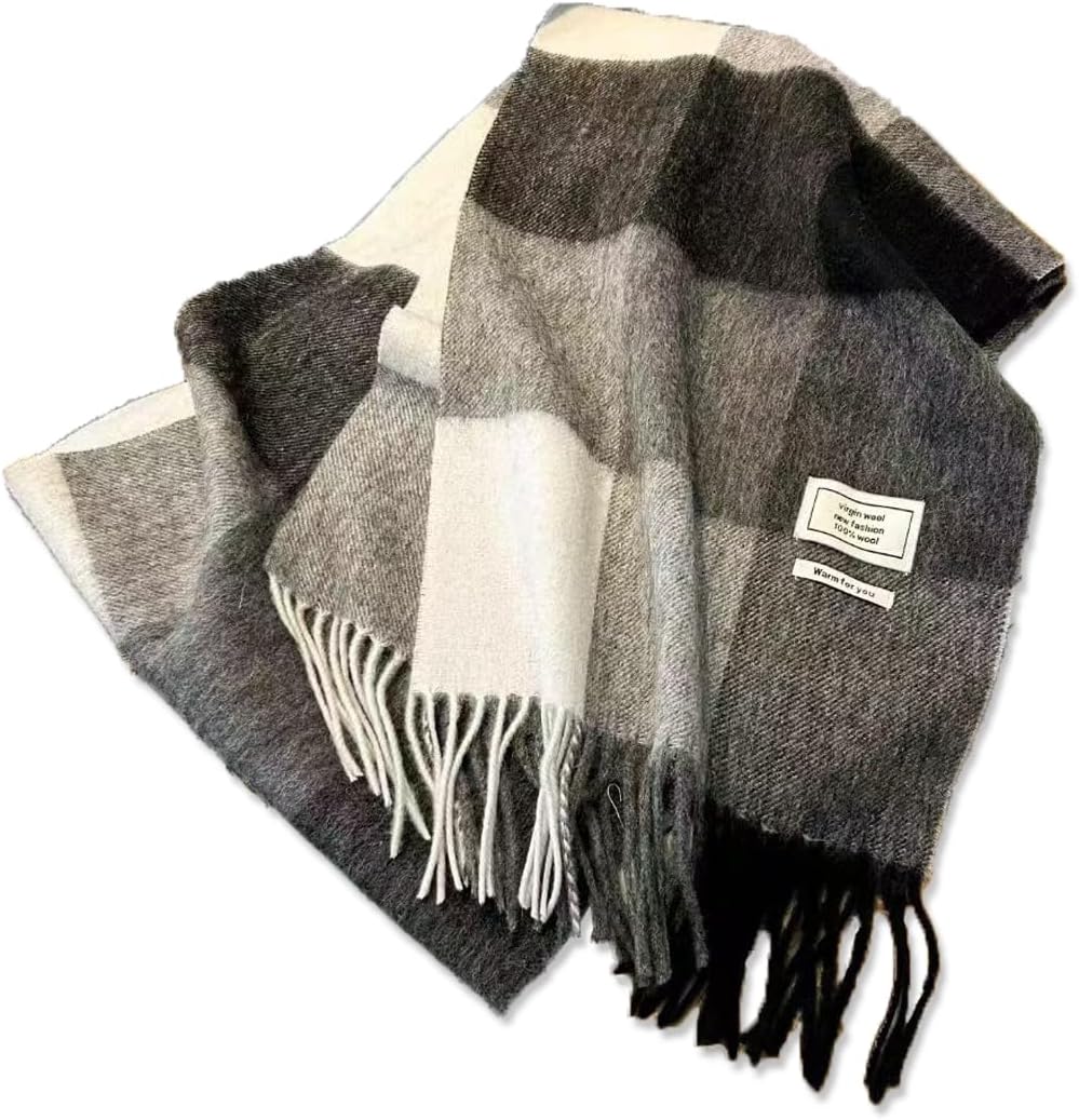 100 Australian Wool Scarf Knitted Soft Warm Neckwear for Women and Men