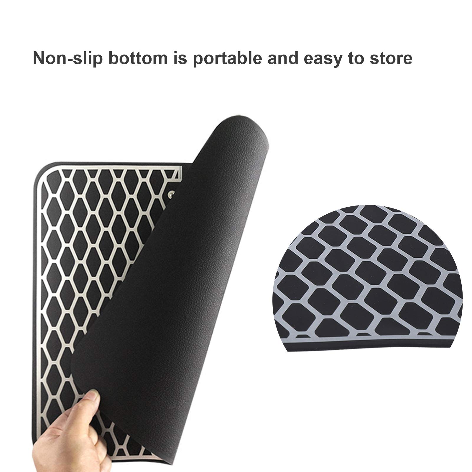 Masseur de pieds avec machine rechargeable par USB - Tapis de massage électrique pliable et portable - Favorise la circulation sanguine - Soulage les douleurs musculaires - Facile à utiliser pour la