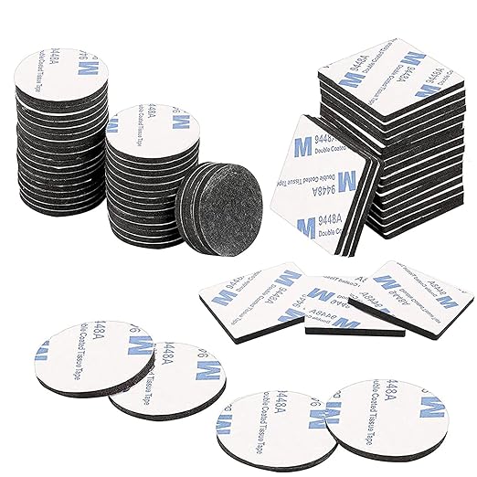 50 Pcs Double Sided Sticky Pads, Double Sided Tape, Sticky Pads, Double