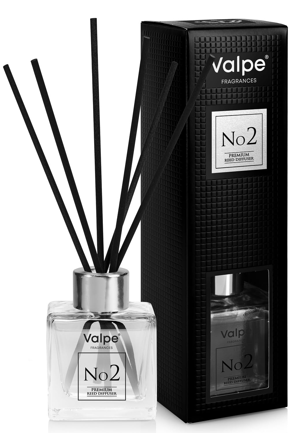 Ekskluzywny dyfuzor zapachowy VALPE - 80 ml - PACZULA BURSZTYN utrzymuje się do 8 tygodni VALPE
