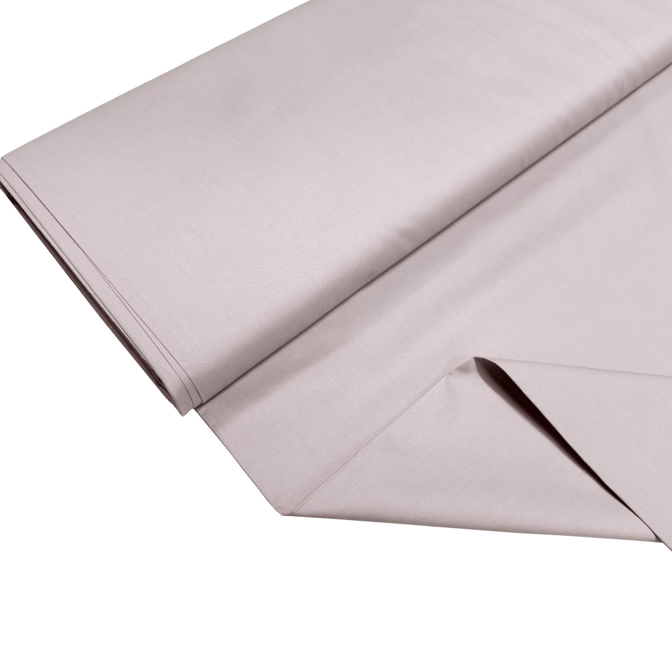 100% Cotton Percale Fabric – 200 Thread Count, 120 GSM, Breathable & Durable Material for Bedding, Quilting & Sewing - 500cm x 112cm (Light Pink) — image 1
