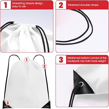 108 Pack Drawstring Bag Bulk Drawstring Backpack Draw String Bags Pack Cinch Bag Gym Sackpack Sport Trip Back Pack,Drawstring String Bags,18 Colors