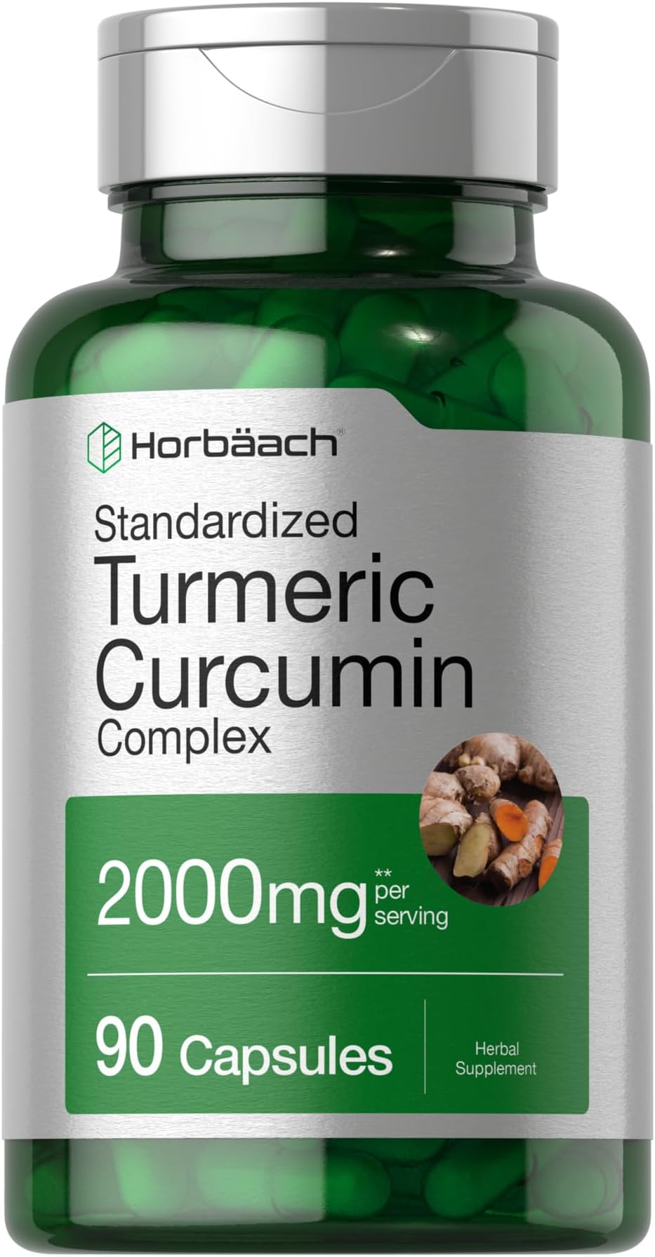 Turmeric Curcumin Supplement | 90 Capsules | Complex with Black Pepper | Non-GMO, Gluten Free